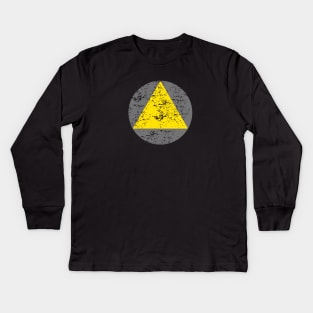 Legion Triangle distressed Kids Long Sleeve T-Shirt